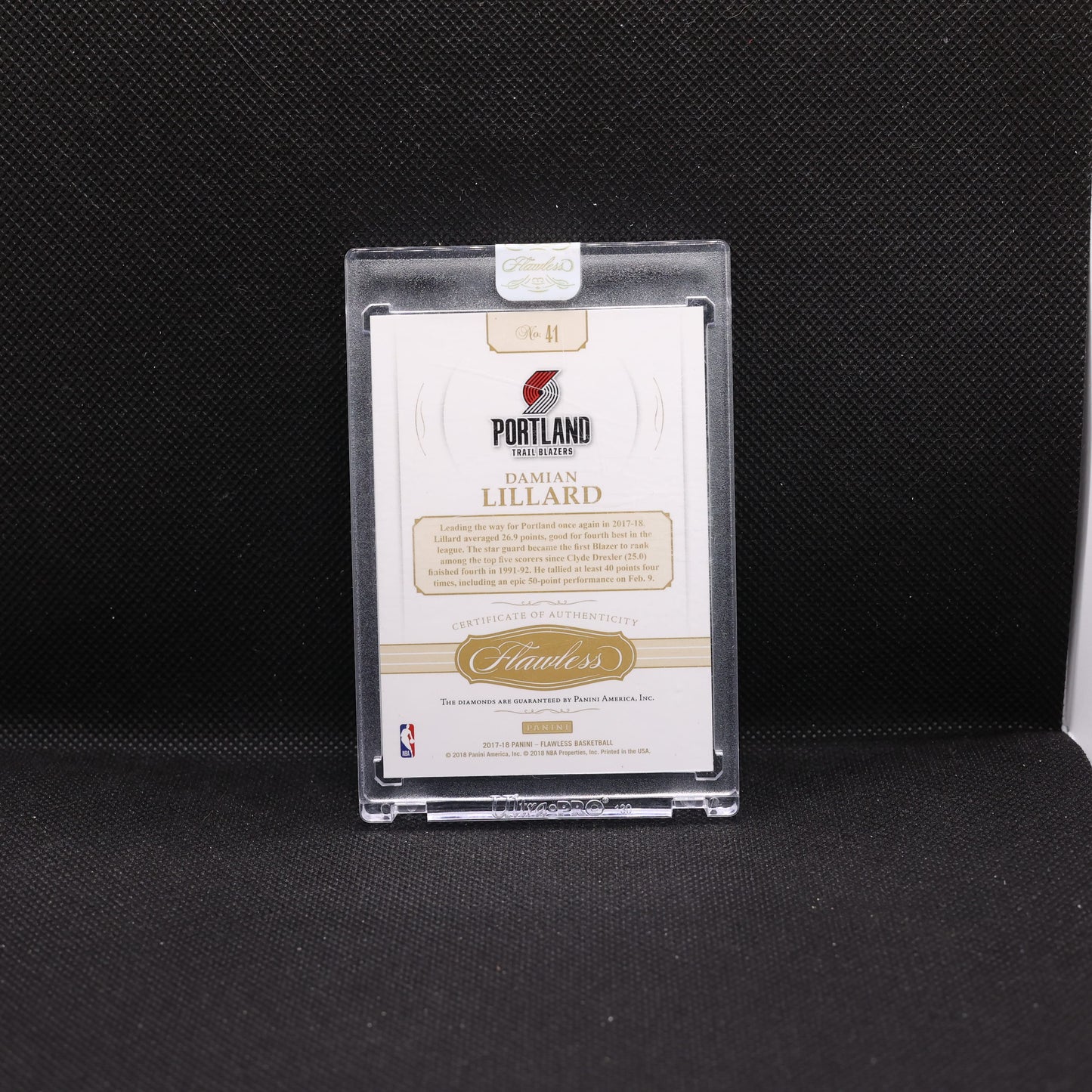 2017-18 Damian Lillard Flawless Diamond 5/5 #41