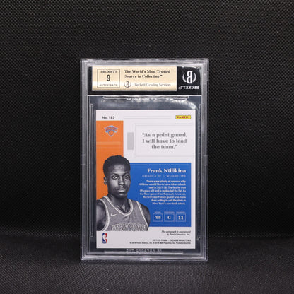 2017-18 Frank Ntilikina Encased Rookie Notable Signatures /99 BGS 9.5