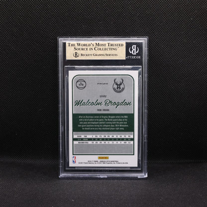 2016-17 Malcolm Brogdon Donruss Optic #179 Silver Holo Prizm RC BGS 9.5