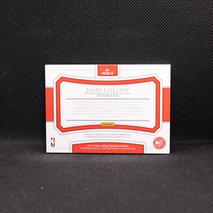 2017-18 John Collins National Treasures Rookie Dual Materials /99 Rookie Card