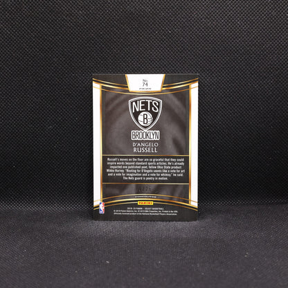 2018-19 D'Angelo Russell Select #74 Tie Dye Prizm /25