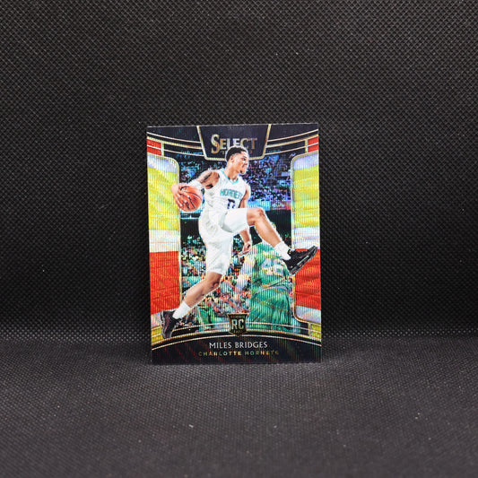 2018-19 Miles Bridges Select #17 Tie Colour Prizm Rookie Card