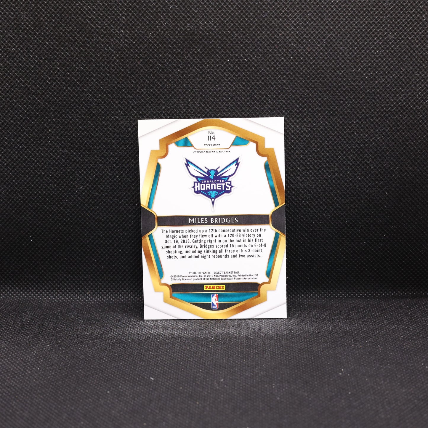 2018-19 Miles Bridges Select #114 Silver Scope Prizm Rookie Card