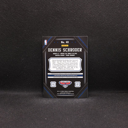2013-14 Dennis Schroder Pinnaacle #40 Rookie Card
