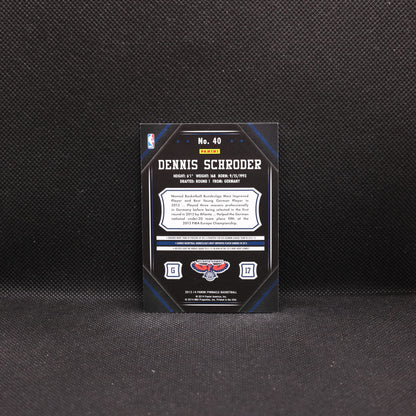 2013-14 Dennis Schroder Pinnaacle #40 Rookie Card Press Proof