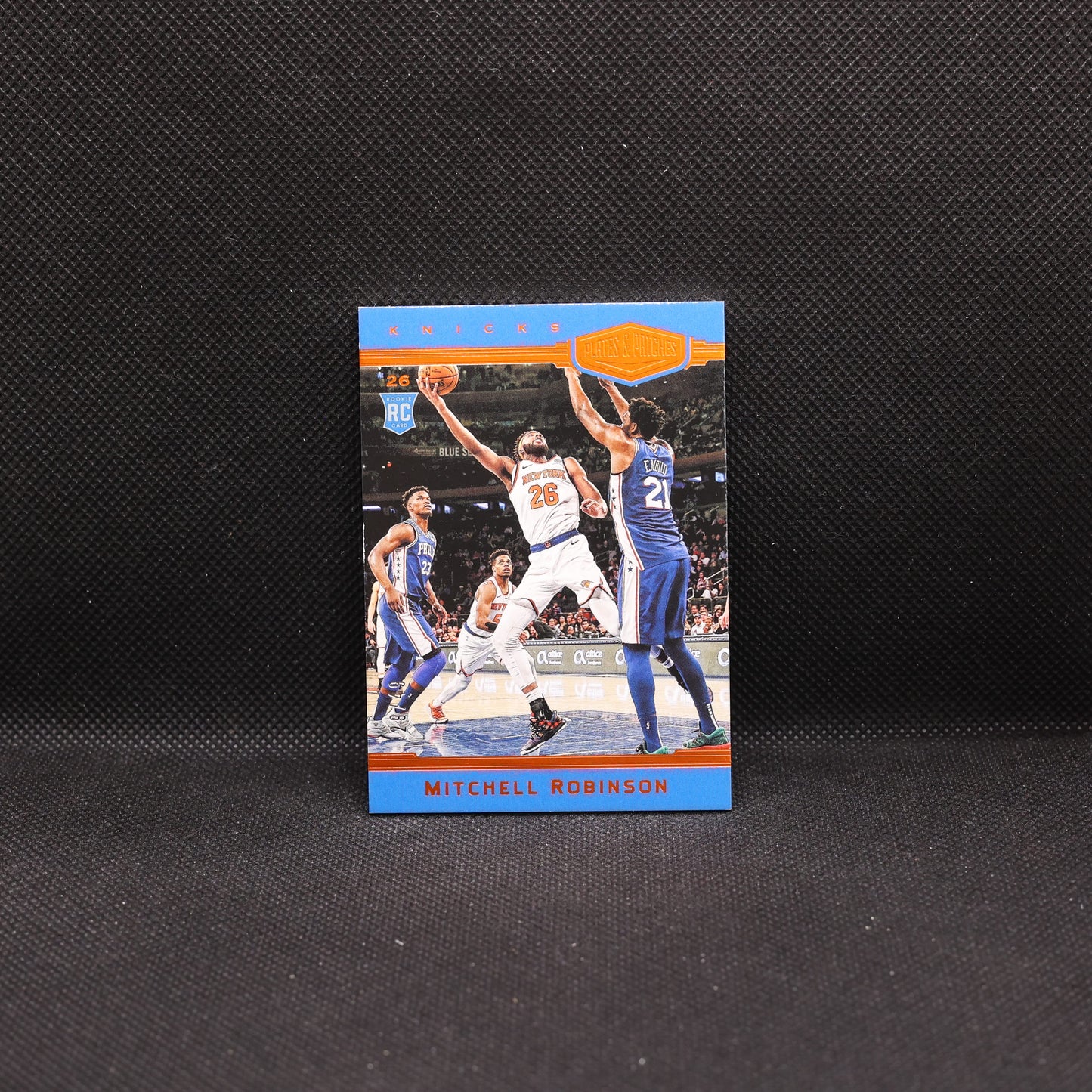 2018-19 Mitchell Robinson Chronicles #382 Plates & Patches Orange /49 RC