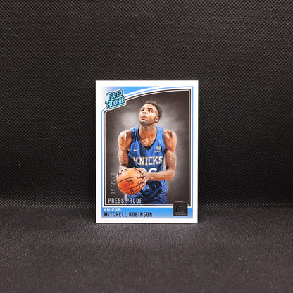 2018-19 Mitchell Robinson Donruss Rated Rookie Press Proof /349 RC