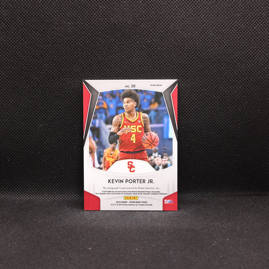 2019 Kevin Porter Jr. Prizm Draft #30 Rookie Autograph /25