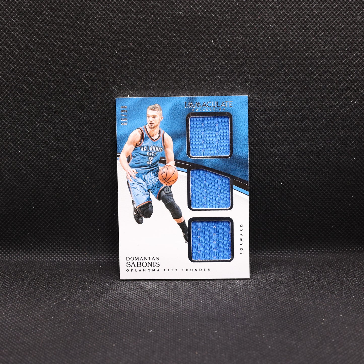 2016-17 Domantas Sabonis Immaculate TM-DSB /99 Triple Materials Patch