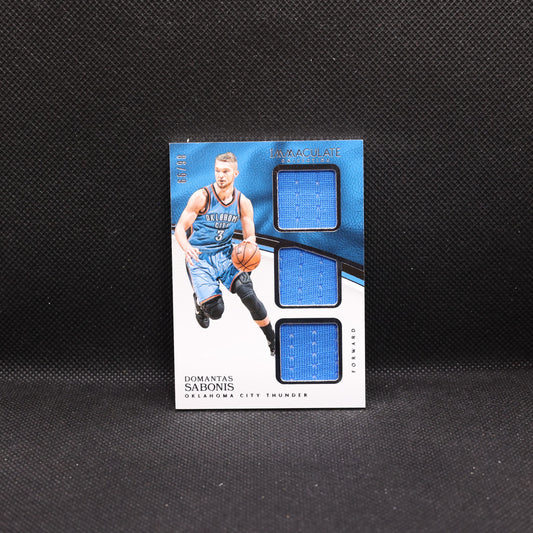 2016-17 Domantas Sabonis Immaculate TM-DSB /99 Triple Materials Patch