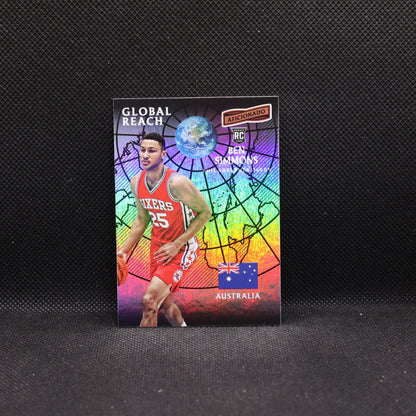 2016-17 Ben Simmons Aficionado #117 Global Reach Rookie Card