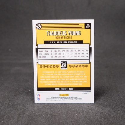 2018-19 Panini Donruss Optic Silver Holo Prizm Thaddeus Young