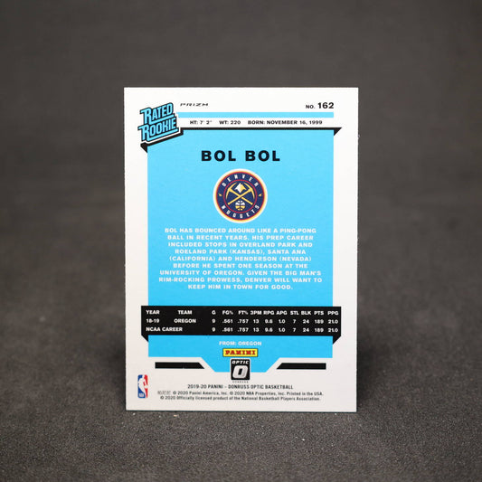 2019-20 Panini Donruss Optic Bol Bol Silver Holo Prizm Rookie Card