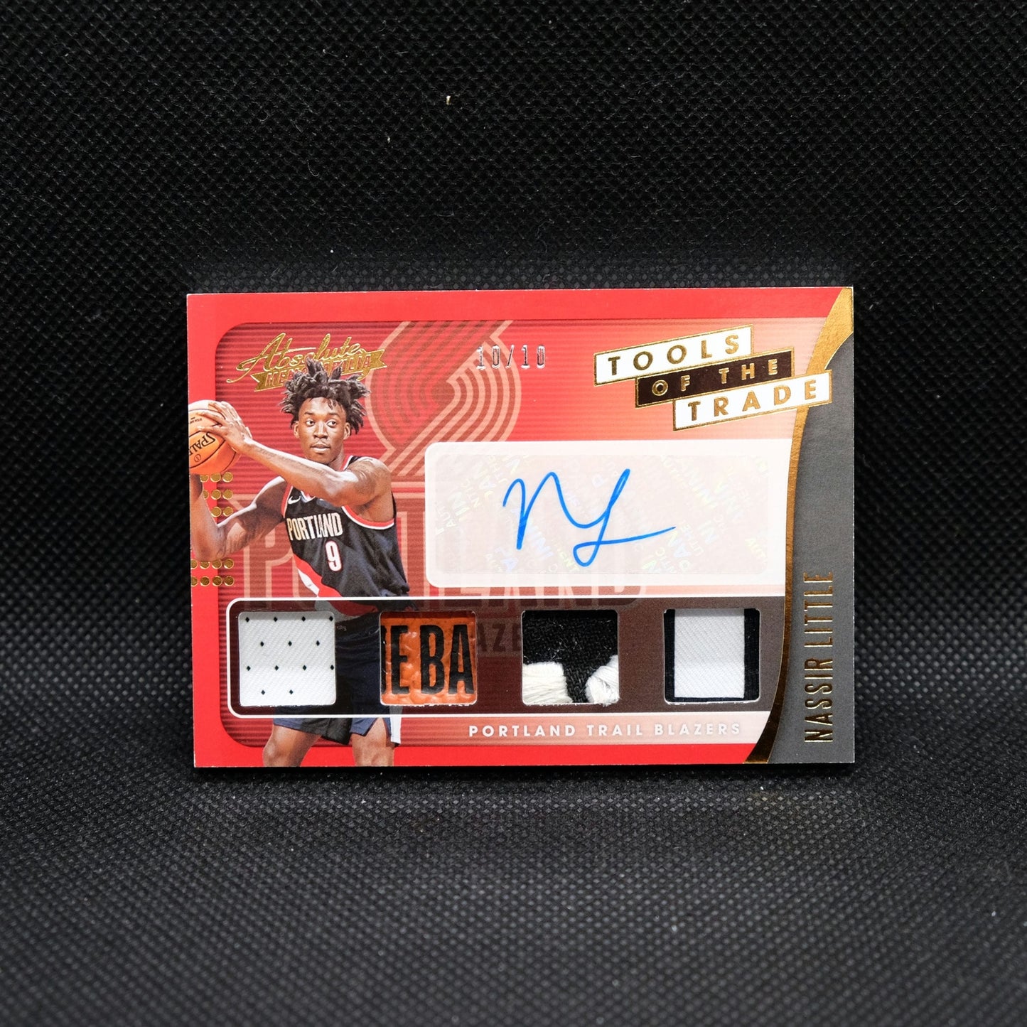 2019-20 Panini Absolute Nassir Little Tools Of The Trade Rookie Patch Auto 10/10