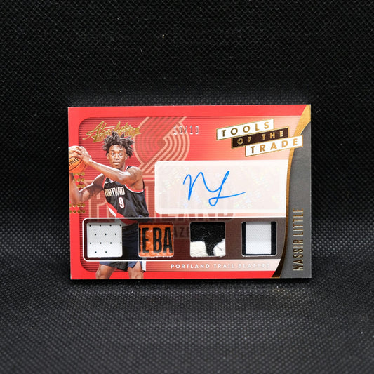 2019-20 Panini Absolute Nassir Little Tools Of The Trade Rookie Patch Auto 10/10