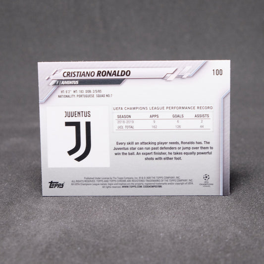 2019-20 Topps Chrome UEFA Champions League #100 Cristiano Ronaldo