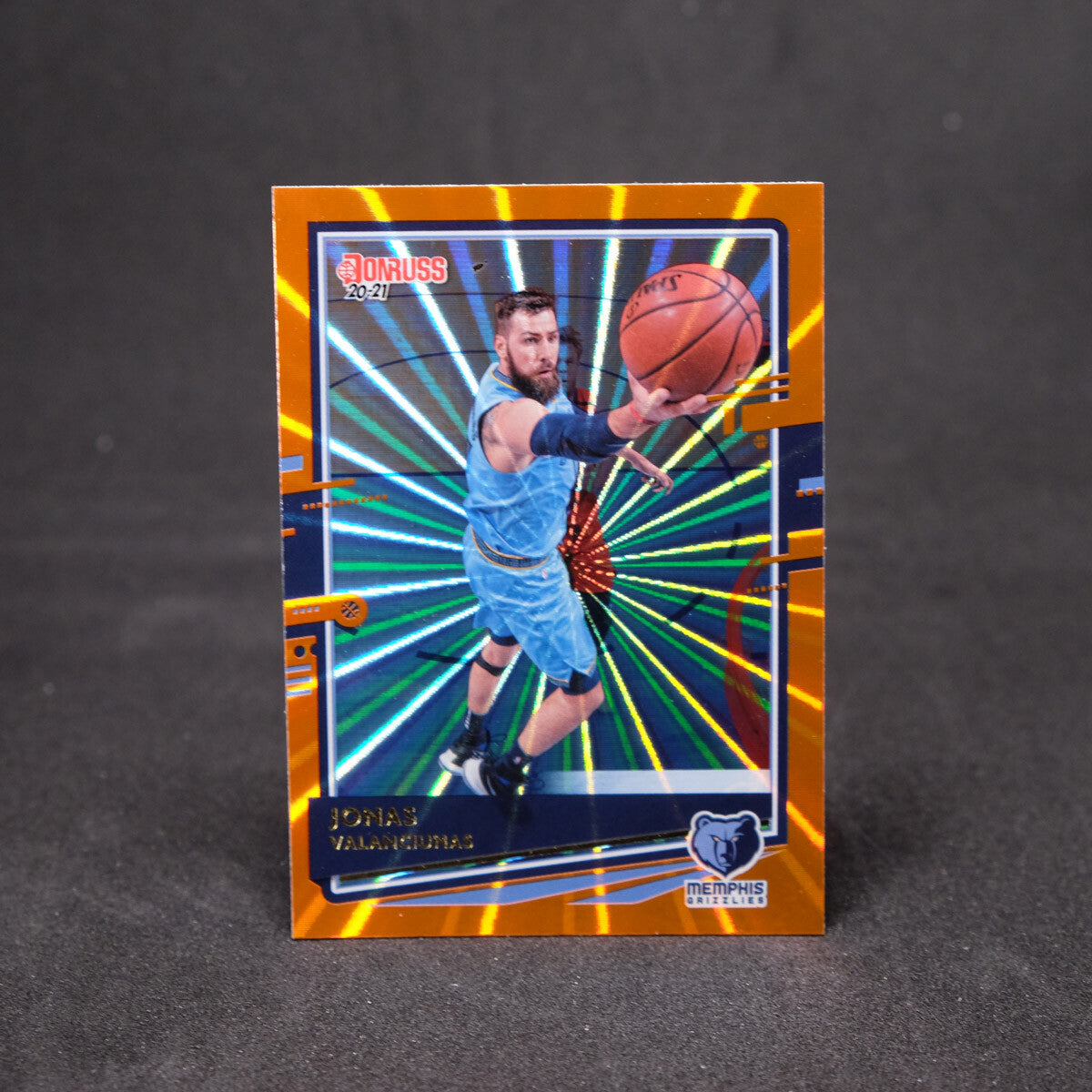 Jonas Valanciunas 2020-21 Donruss - Orange Laser