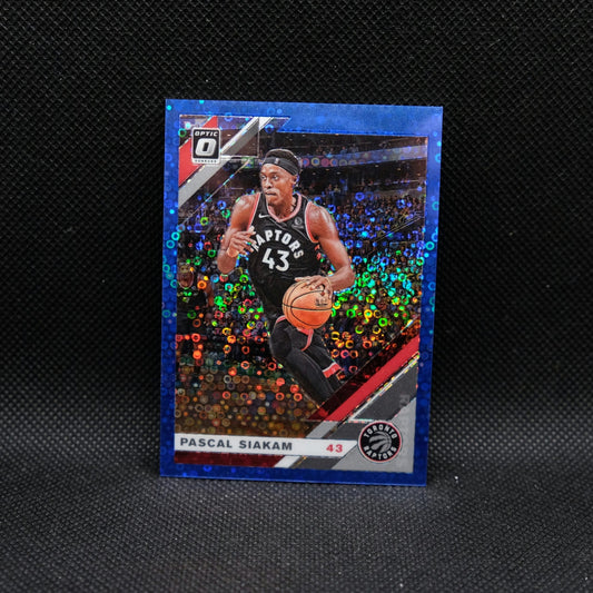 2019-20 Panini Donruss Optic Pascal Siakam #19 Fast Break Blue Prizm 10/50