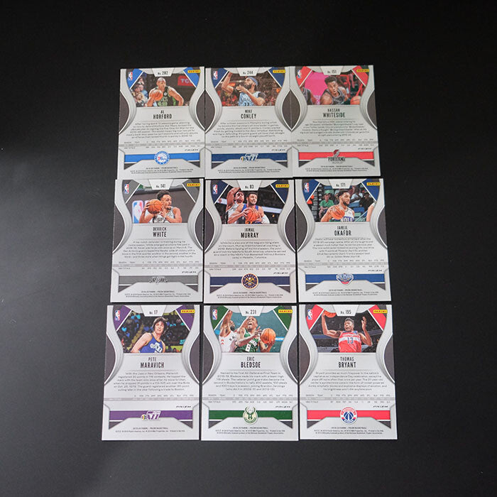 2019-20 Prizm Red White Blue Prizm Card Lot #2 - 9 Cards