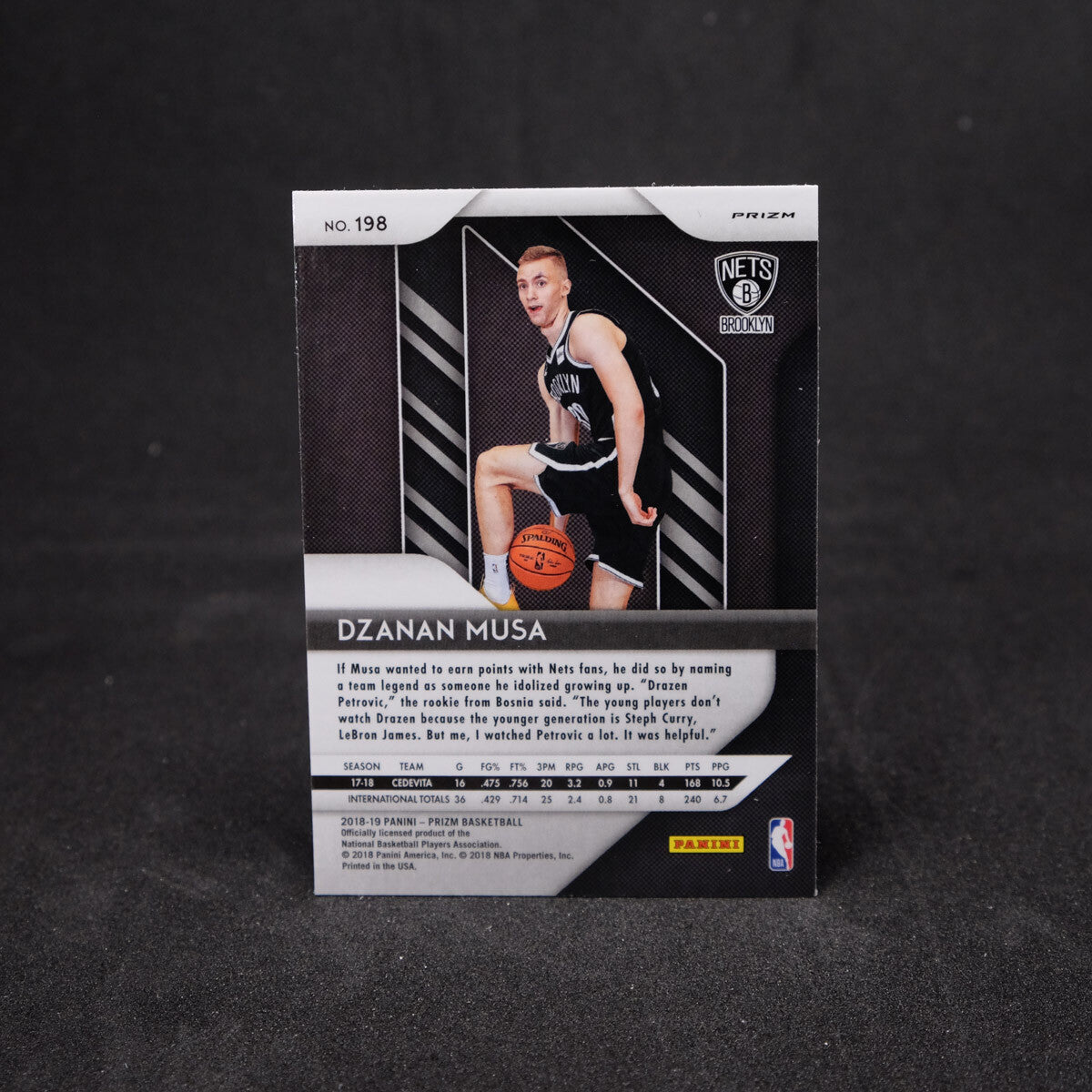2018-19 Dzanan Musa Prizm - #198 Red Wave Prizm