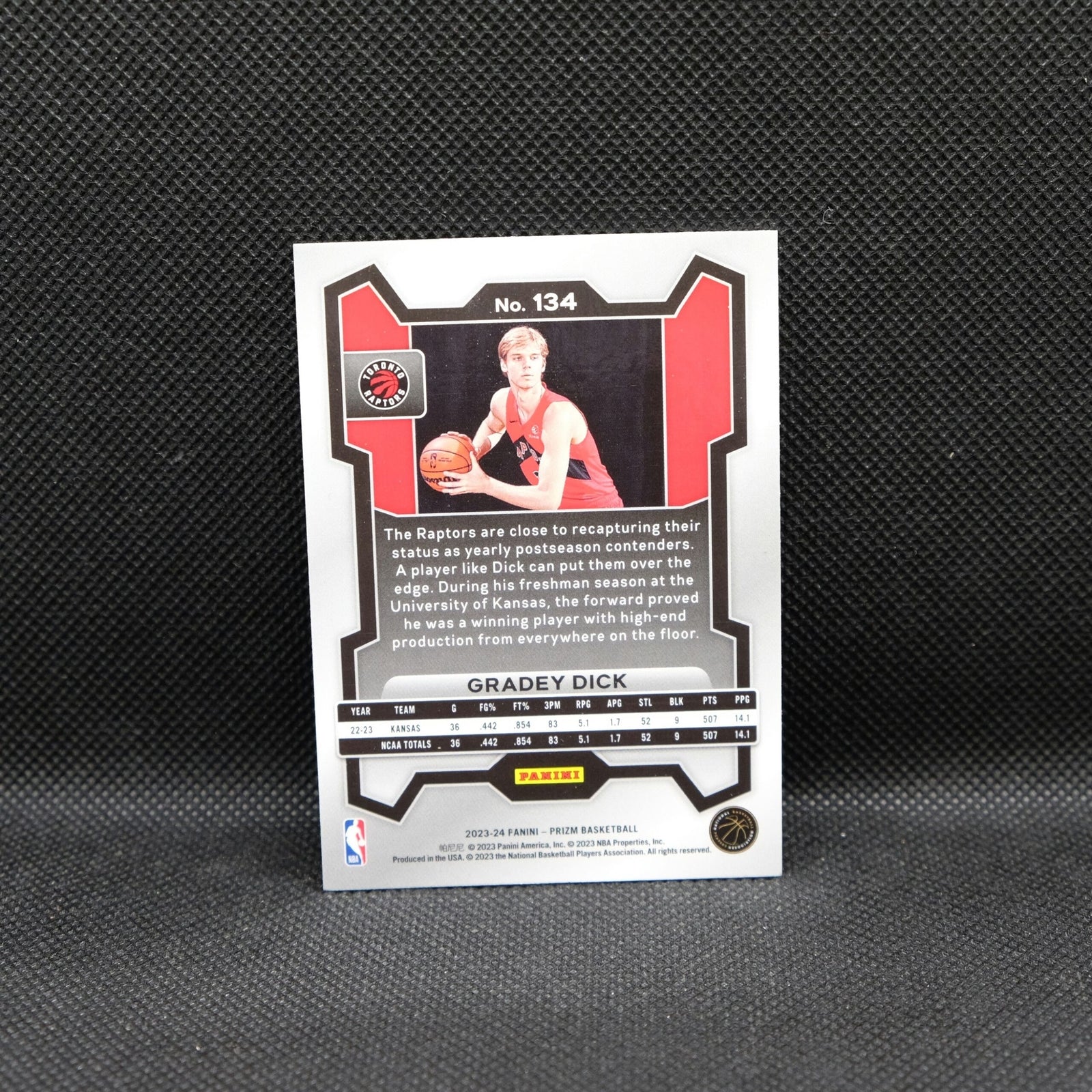 2023-24 Panini Prizm Gradey Dick #134 Rookie Card