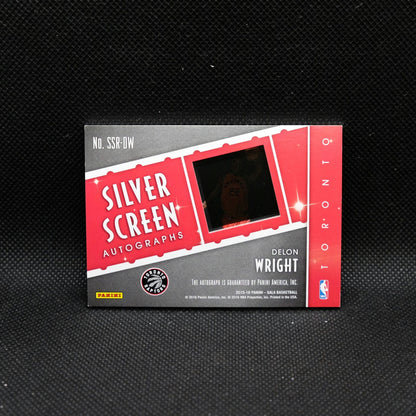 2015-16 Panini Gala Delon Wright Silver Screen Autographs Gold /10 Rookie Card