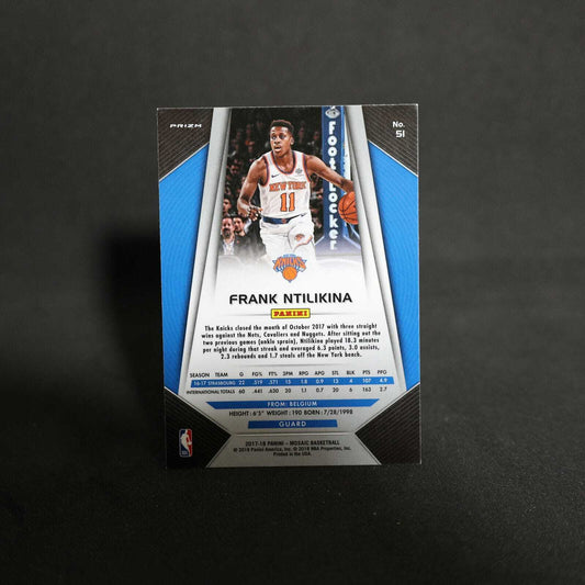 2017-18 Panini Prizm Mosaic Frank Ntilikina #51 Silver Mosaic Prizm Rookie Card