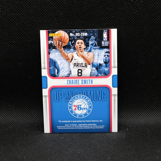 2018-19 Panini Contenders Zhaire Smith Up and Coming Rookie Autograph /25