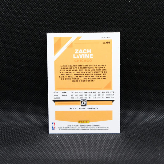 2019-20 Panini Donruss Optic Zach LaVine Choice Red / Green Prizm