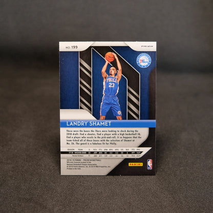 2018-19 Landry Shamet Prizm - Red White Blue Rookie Card #199
