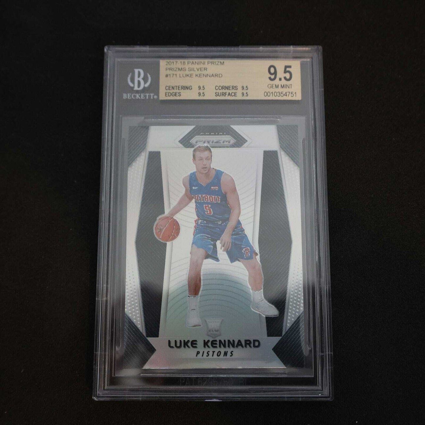 2017-18 Luke Kennard Prizm - #171 Silver Prizm Rookie RC BGS 9.5