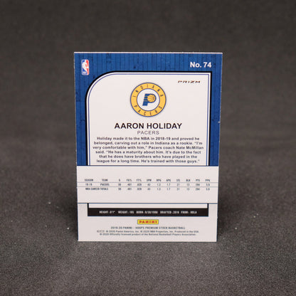 Aaron Holiday 2019-20 NBA Hoops Premium Stock Laser Prizm