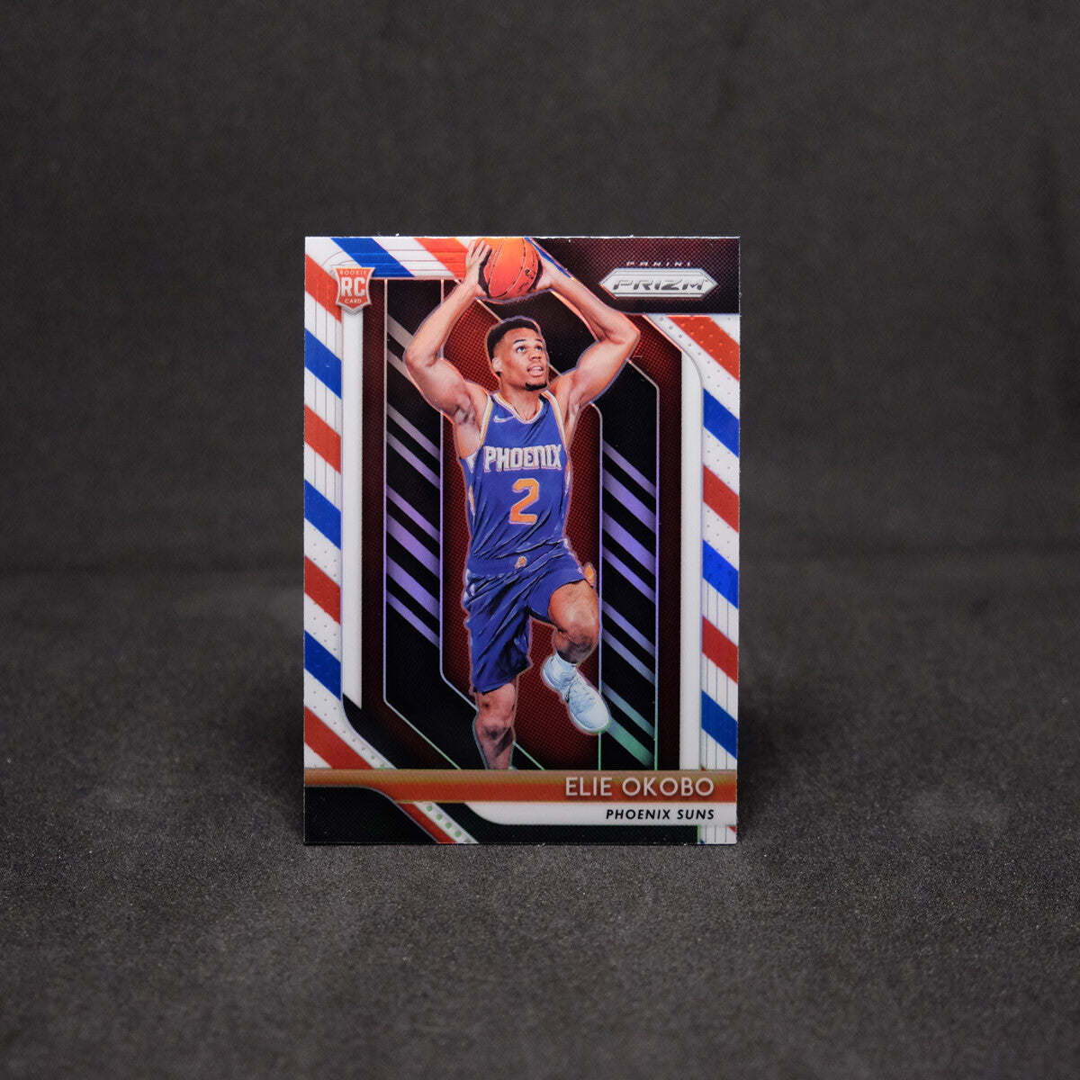 2018-19 Elie Okobo Prizm - #299 Red White Blue Prizm Rookie Card