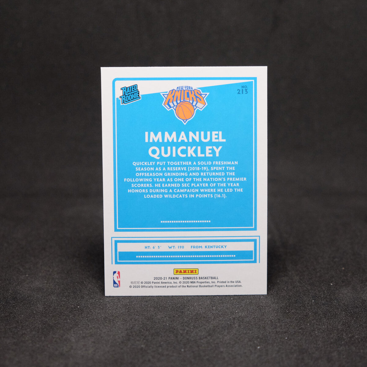 2020-21 Immanual Quickley Rookie Card Lot
