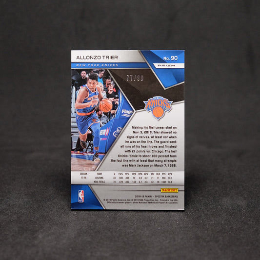 2018-19 Allonzo Trier Select - Red Prizm Rookie Card /99