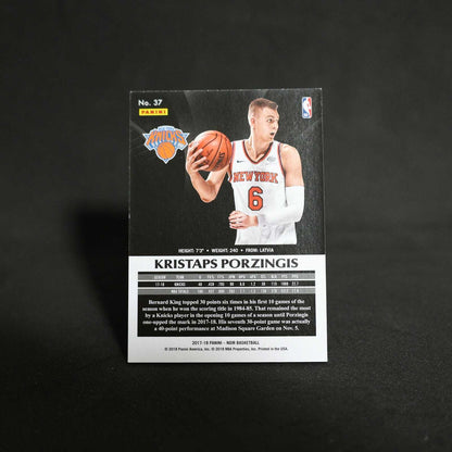 2017-18 Kristaps Porzingis Panini Noir Home Edition /79