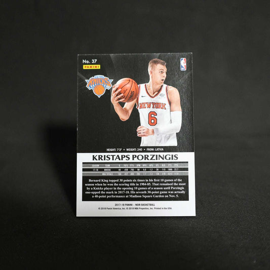 2017-18 Kristaps Porzingis Panini Noir Home Edition /79