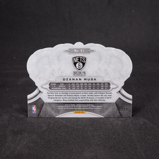 2018-19 Dzanan Musa - Crown Royale Gold Cracked Ice Rookie /99