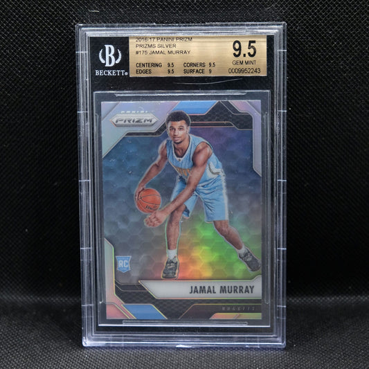 2016-17 Jamal Murray Prizm #175 Silver Prizm Rookie BGS 9.5 GEM MINT