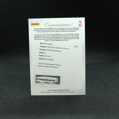 2013-14 Jabari Parker Signatures Draft Pick X-Change Rookie Card
