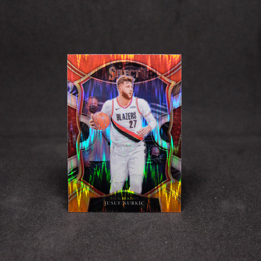 2020-21 Select Jusuf Nurkic Concourse Red White Orange Flash Prizm
