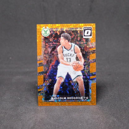 2017-18 Malcolm Brogdon Donruss Optic Fast Break Orange Prizm /193