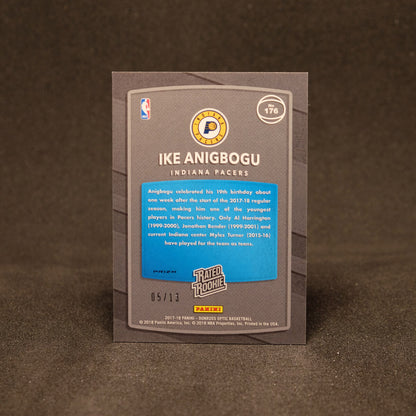 Ike Anigbogu 2017-18 Donruss Optic Rated Rookie Blue Stars /13