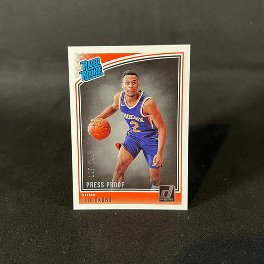 2018-19 Elie Okobo Donruss Rated Rookie Press Proof RC /349