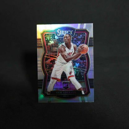 2017-18 Panini Select Bam Adebayo #171 Premier Level Silver Prizm Rookie Card