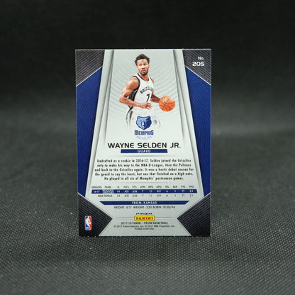 2017-18 Wayne Selden Jr Prizm NBA Fast Break Silver Prizm Rookie Card