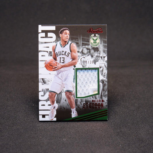2016-17 Malcolm Brogdon - Studio First Impact Rookie Patch Red /30