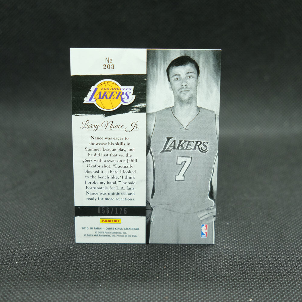 2015-16 Larry Nance Jr Prizm + Court Kings /175 Rookie Card Lot - 2 Cards