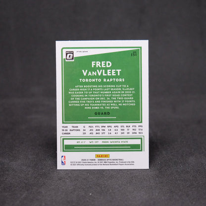 2020-21 Fred VanVleet Panini Donruss Optic Silver Holo Prizm