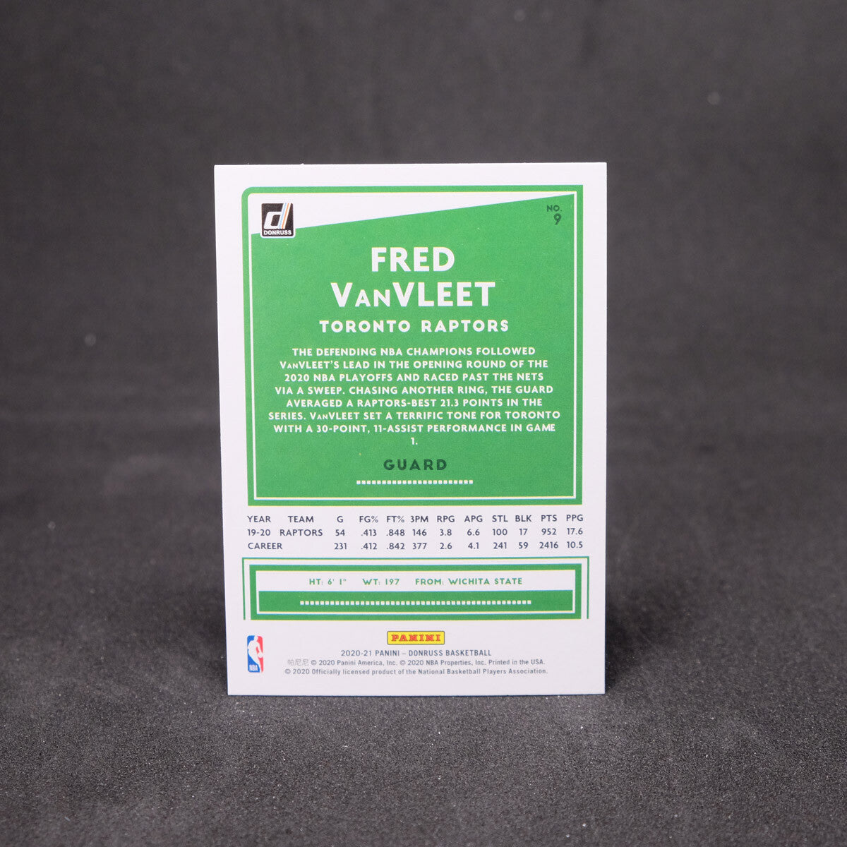 Fred VanVleet 2020-21 Donruss - Green Laser
